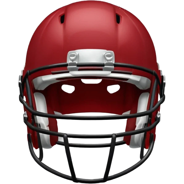 college football player helmets dark red  emoji