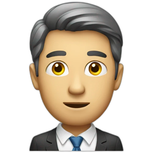 businessman wondering emoji