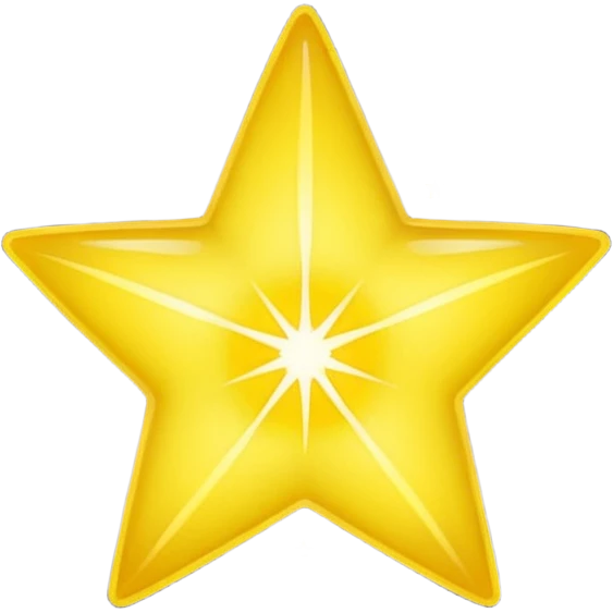 Half of a star emoji