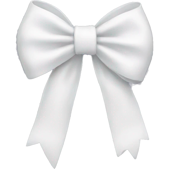 white bow emoji