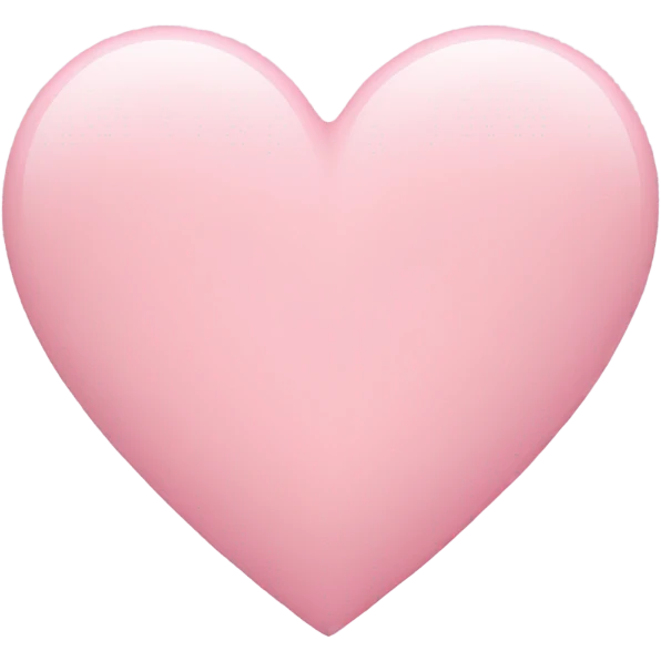 pastel pink heart emoji