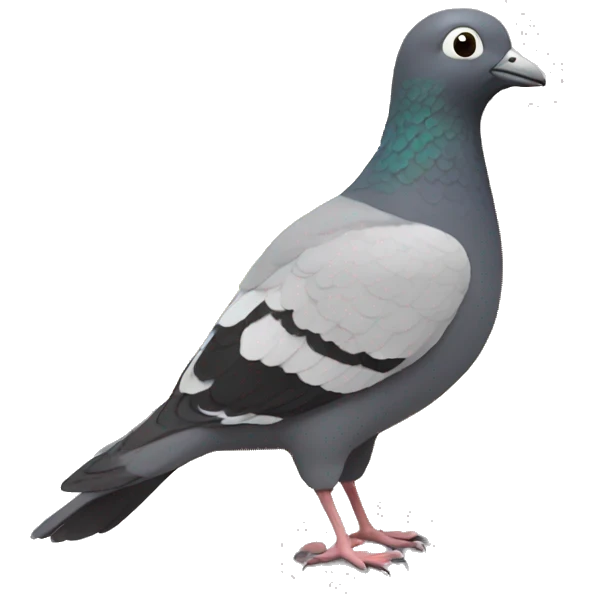 this is fine meme with pigeon emoji