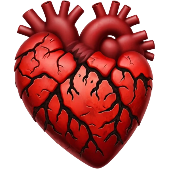 A rotten heart emoji