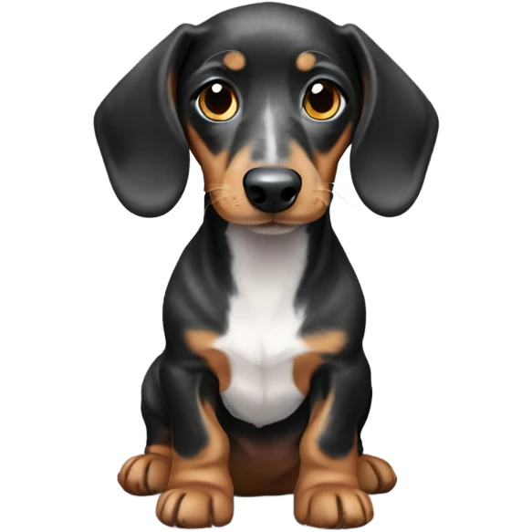 marble dachshund puppy emoji