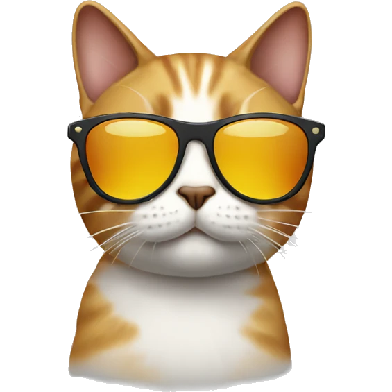 Cat with sunglasses emoji