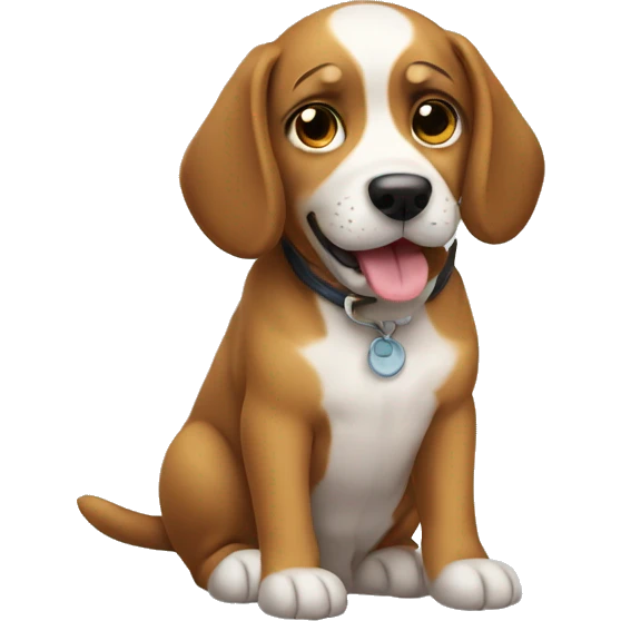 Cute dog emoji