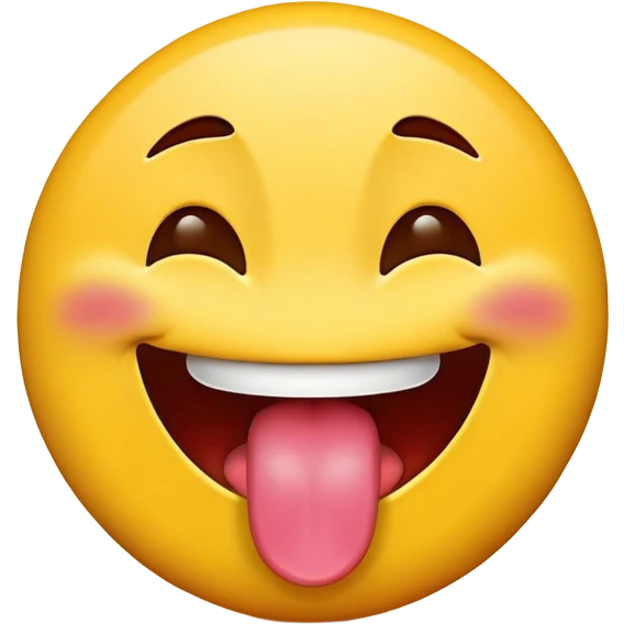 Tongue out emoji with peace sign infront of the tongue  emoji