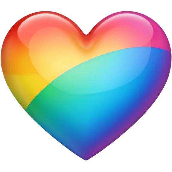Rainbow heart emoji