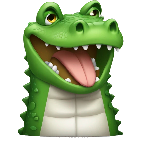 sad crocodile crying emoji