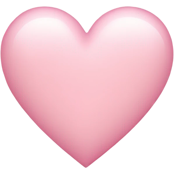 Light pink heart emoji