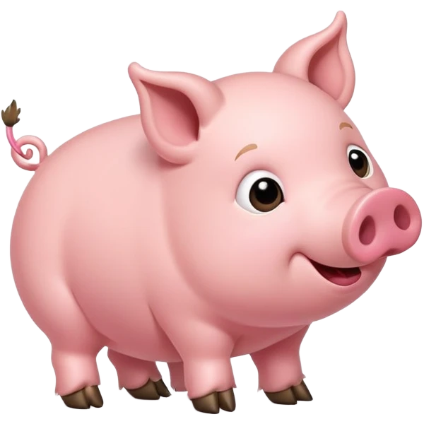 Pig shaking butt emoji