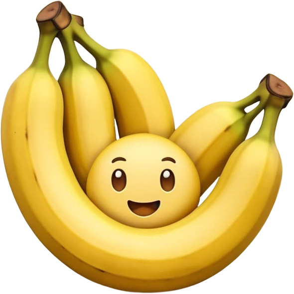 Panquecas em um prato redondo com rodelas de banana, em forma de emoji emoji
