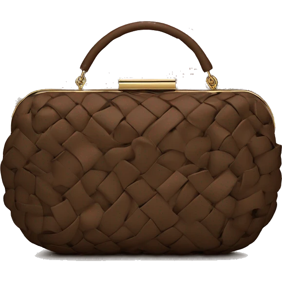 Bottega Venetta Andiamo clutch brown emoji