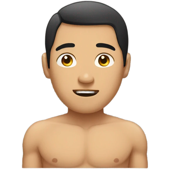 Asian man in loincloth emoji