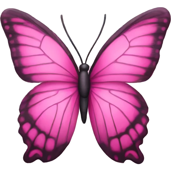 Pink butterfly  emoji