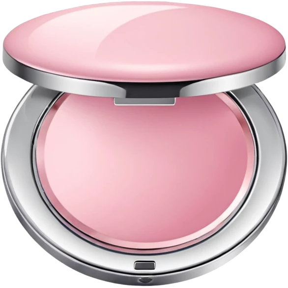 Blush compact mirror emoji