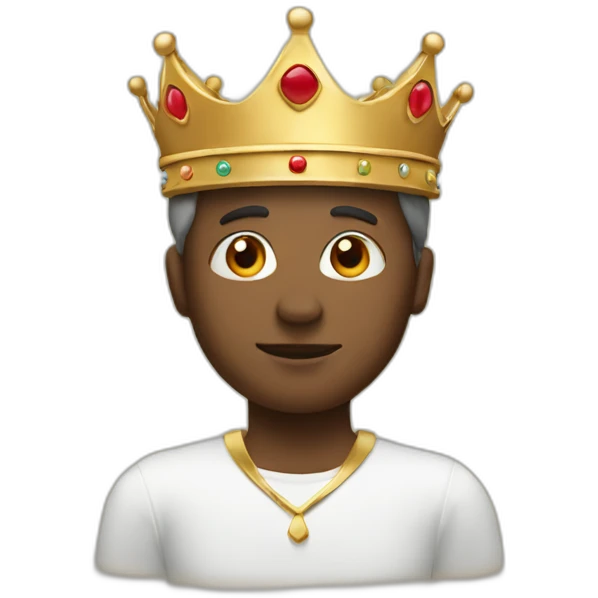 Attutide photo with crown emoji