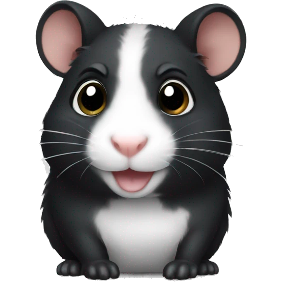 Black hamster emoji