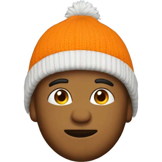 Orange beanie emoji