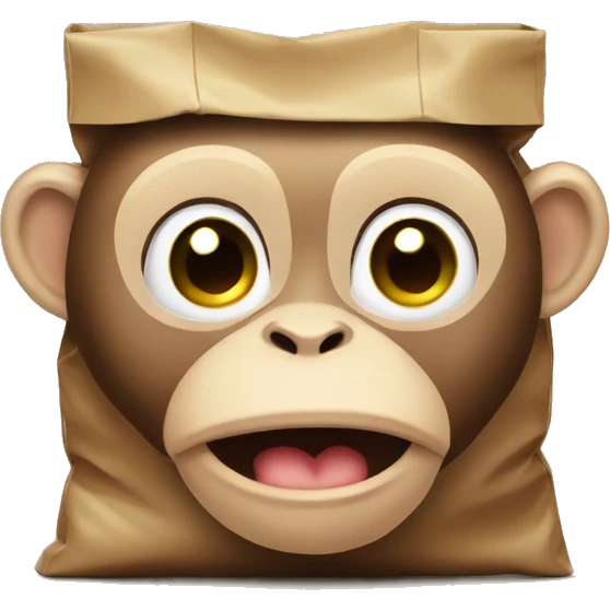Monkey empty bag emoji