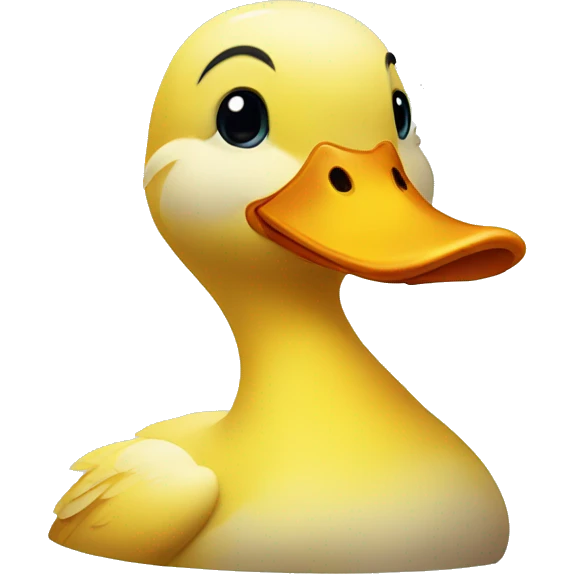 V shaped duck emoji