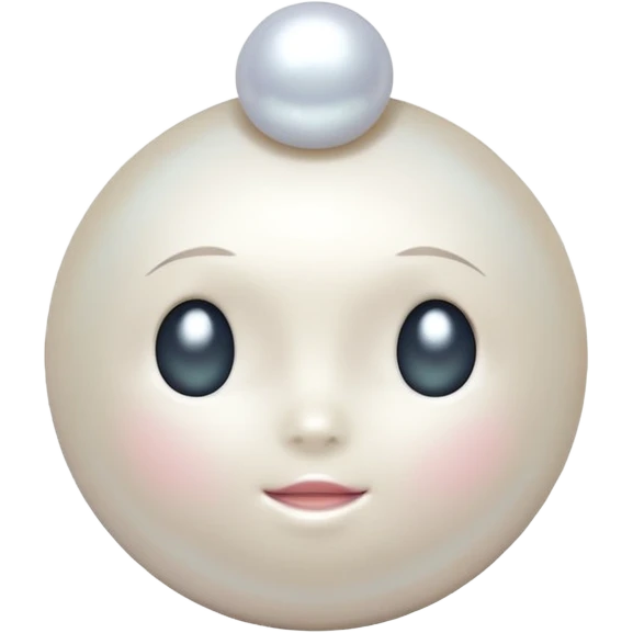 White pearl emoji