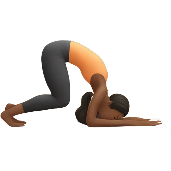 Yoga pose bend back emoji