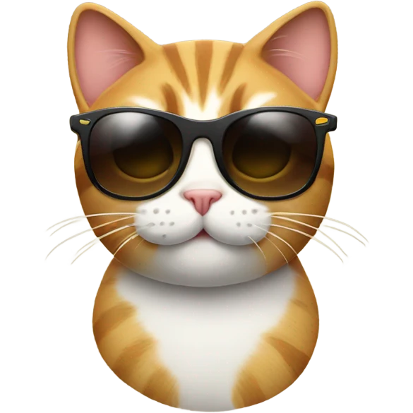 Cat with sunglasses emoji