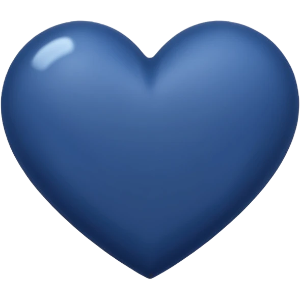 Navy blue heart emoji