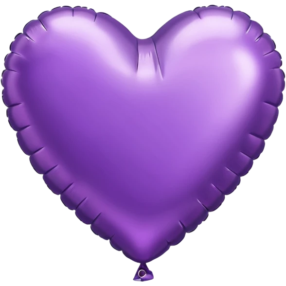 purple Foil balloon heart, remove background emoji