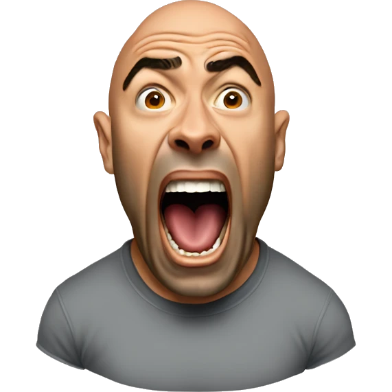 joe rogan screaming emoji