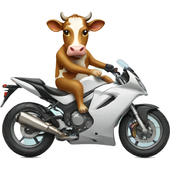 cow on motorbike emoji