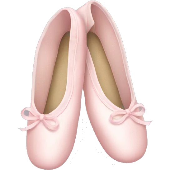 Pale pink ballet shoes emoji