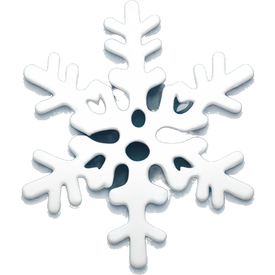 Melting snowflake emoji