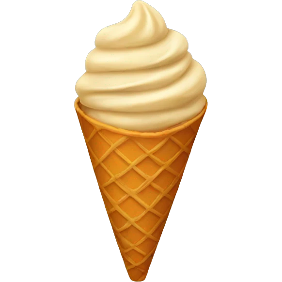 Raw cone  emoji