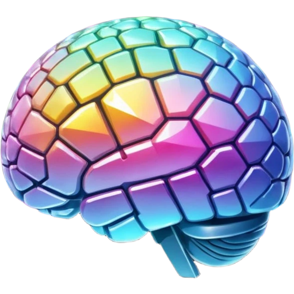un cerveau comme une boule disco emoji