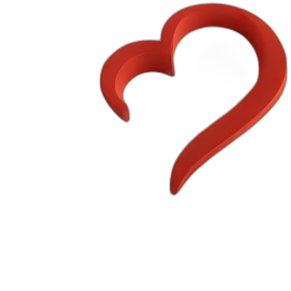 LETTRE A DANS COEUR ROUGE emoji