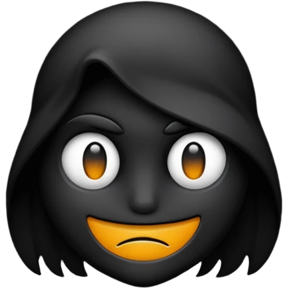 black shadow emoji