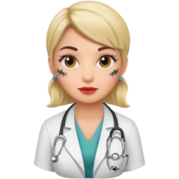 tattooed doctor girl emoji