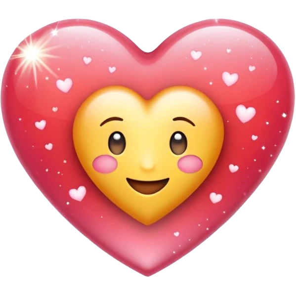 emoji with text 'я 💖 Юльчика', sparkling heart instead of the word 'люблю' emoji