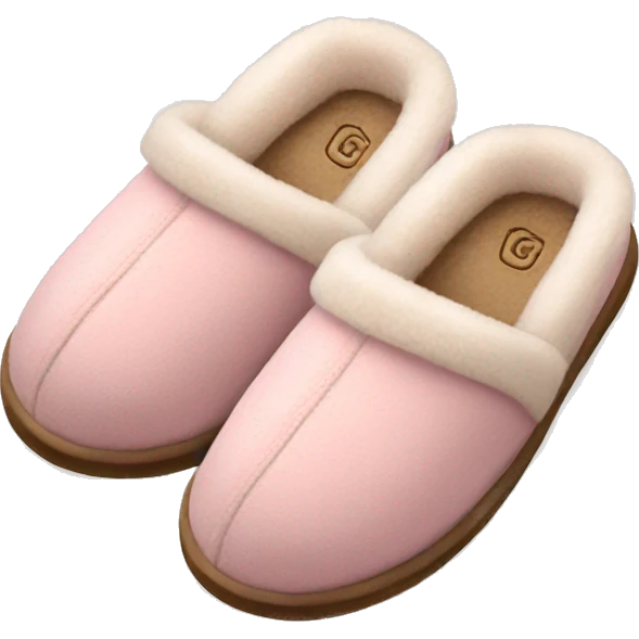 UGG slippers light pink  emoji