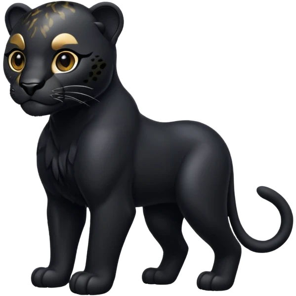 zwarte panter in dieren vorm emoji