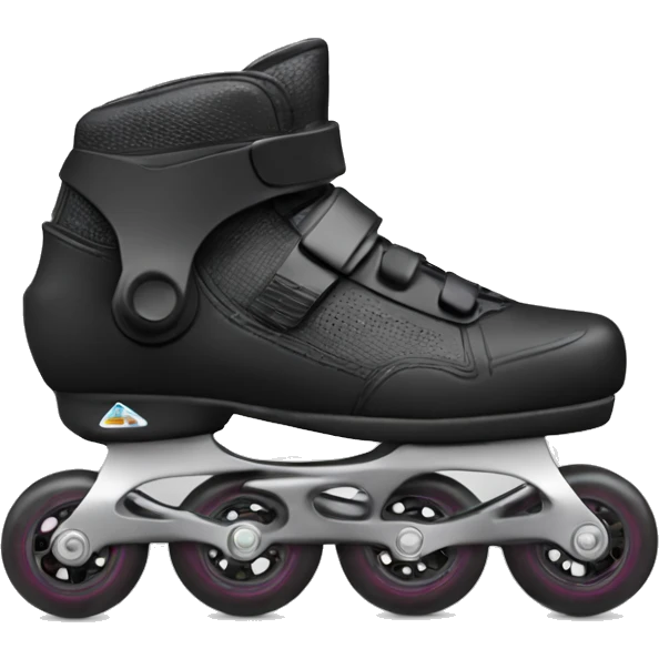 a black rollerblade inline skate emoji