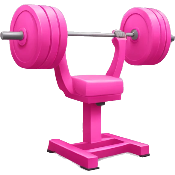 pink weight gym emoji