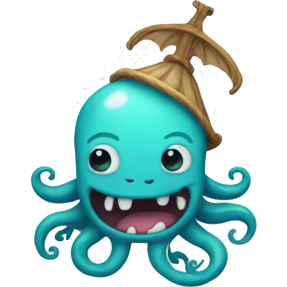 Kawaii kraken  emoji