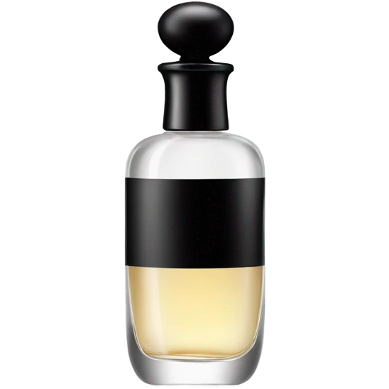 smiling perfume with black cap emoji