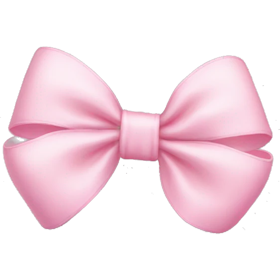 baby pink bow emoji
