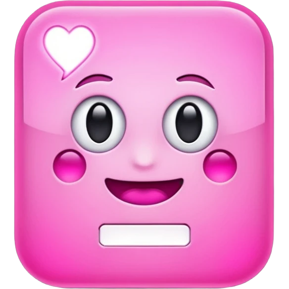 Pink texting
 emoji