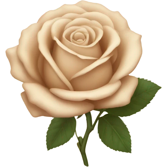 beige rose emoji