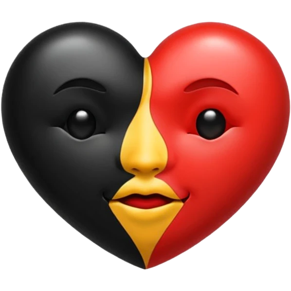 Kiss print emoji in color black  emoji
